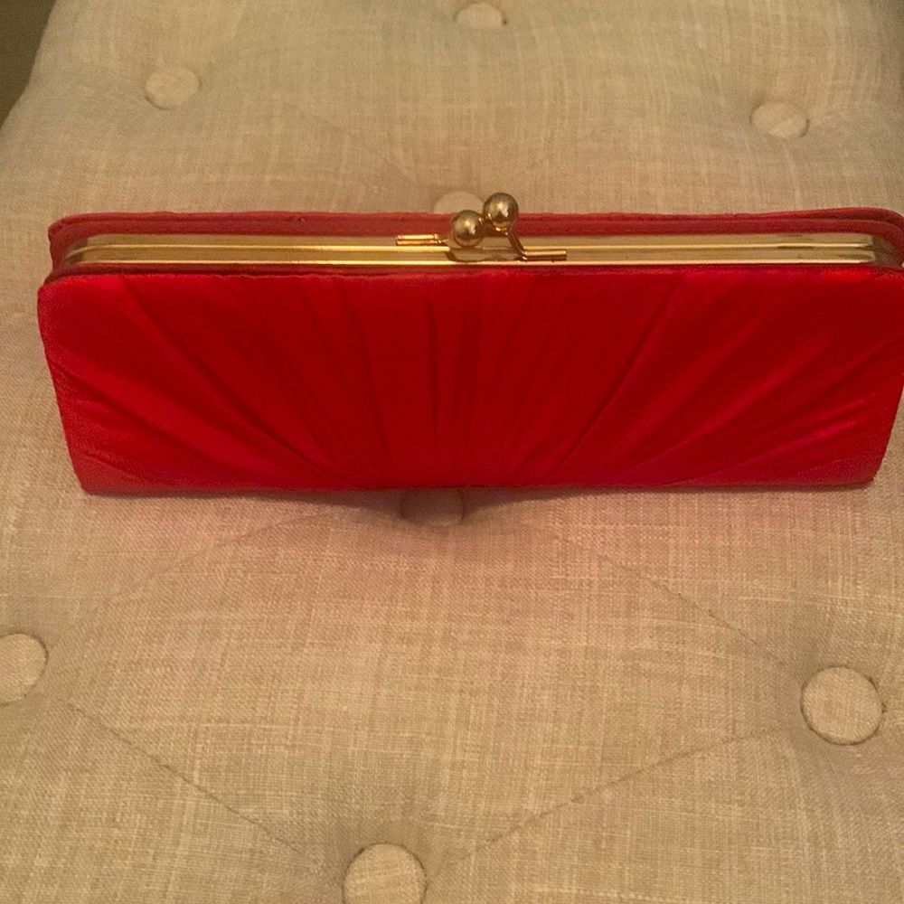 Jessica McClintock Red Clutch Purse